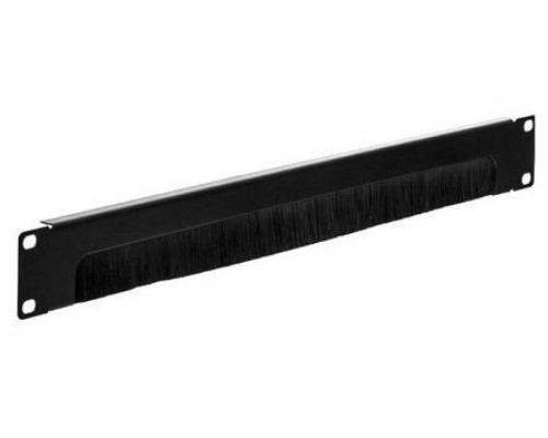Panel frontal 19" con cepillo para guiar cables,